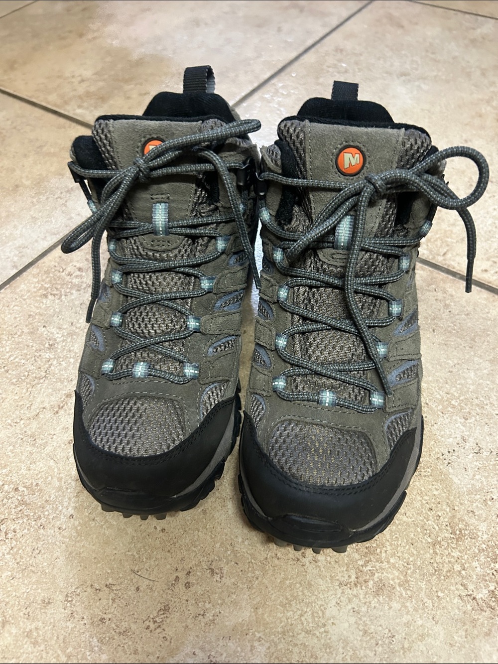 Merrell Gray and Black Women's Hiking Boots